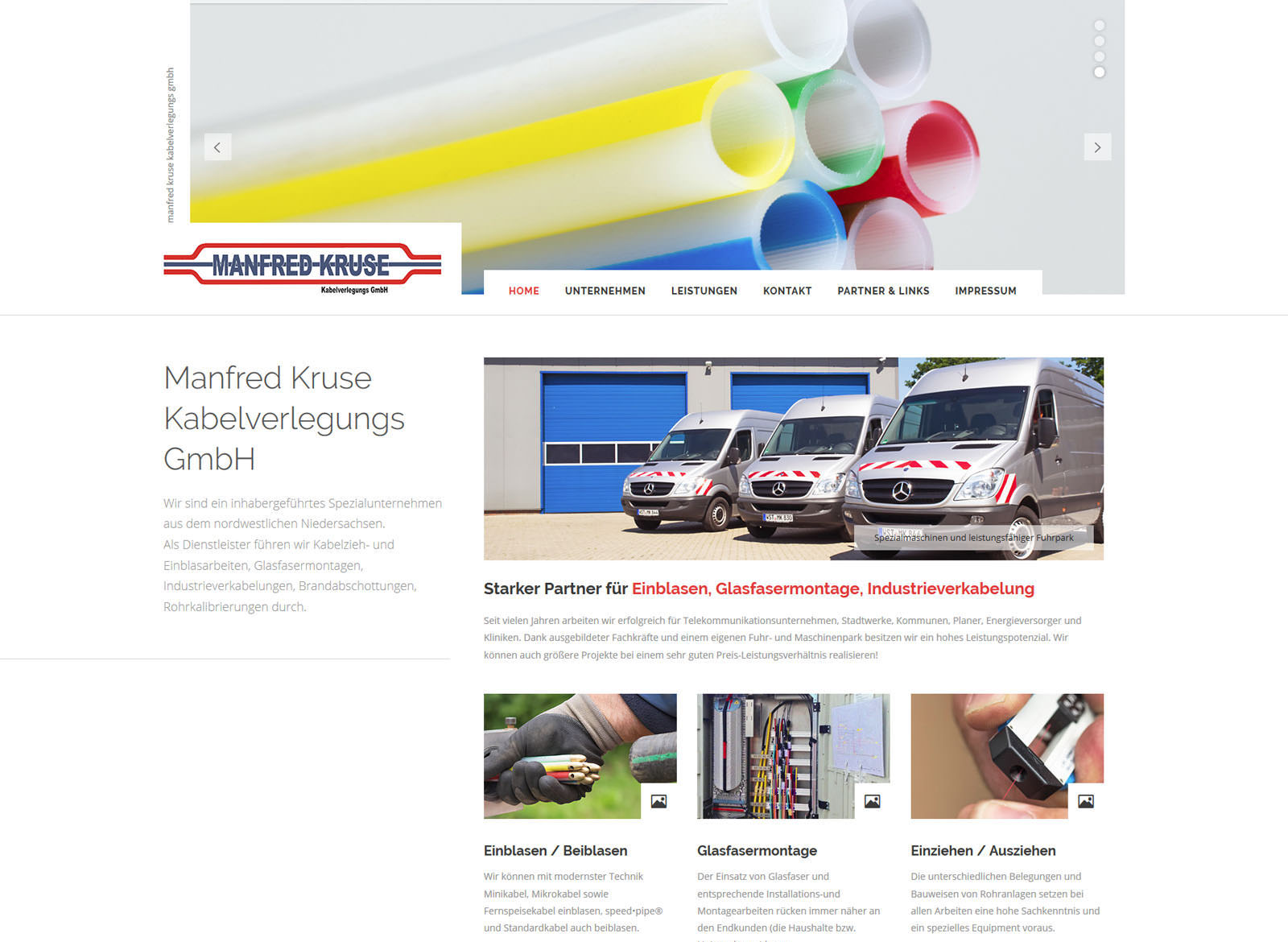 Website Kruse Kabelverlegungs GmbH - Rastede